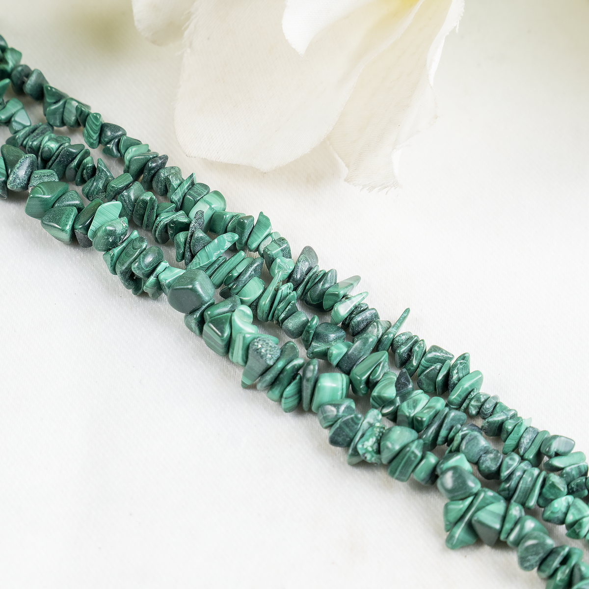 Uncut Raw Malachite Crystal Chip Beads for Necklace (Leadership and Travel) | Beads | Wiccan Center