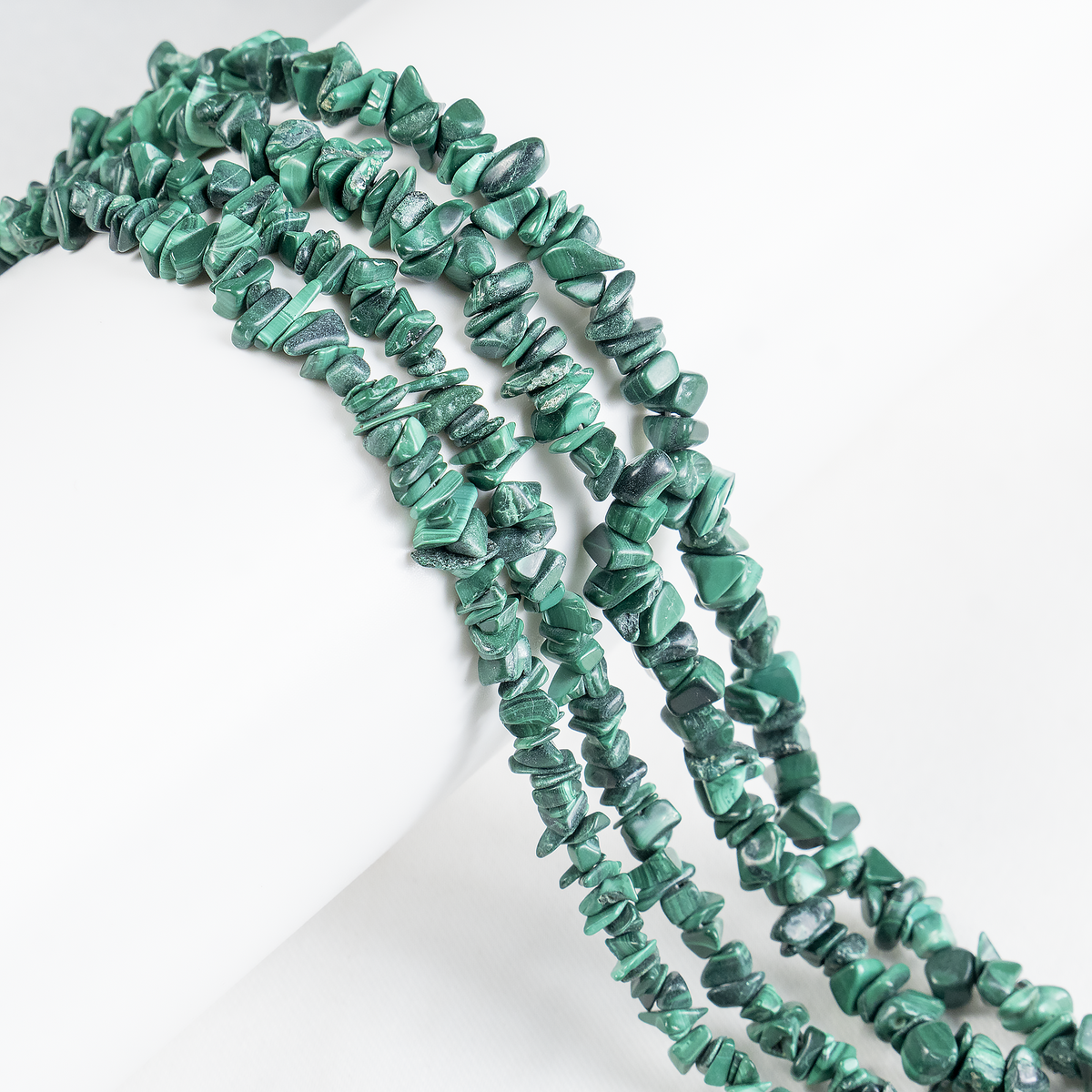 Uncut Raw Malachite Crystal Chip Beads for Necklace (Leadership and Travel) | Beads | Wiccan Center