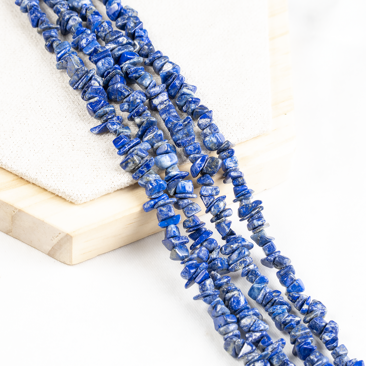 Uncut Raw Lapis Lazuli Crystal Chip Beads for Necklace (Expansion and Insight). | Beads | Wiccan Center