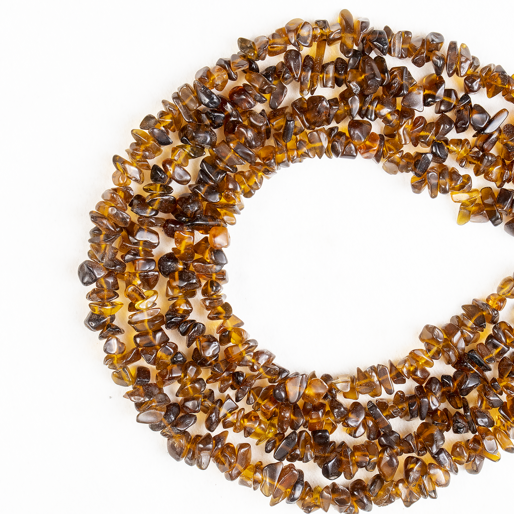 Smokey Quartz Chip Beads Necklace, Crystal Uncut Beads | Beads | Wiccan Center