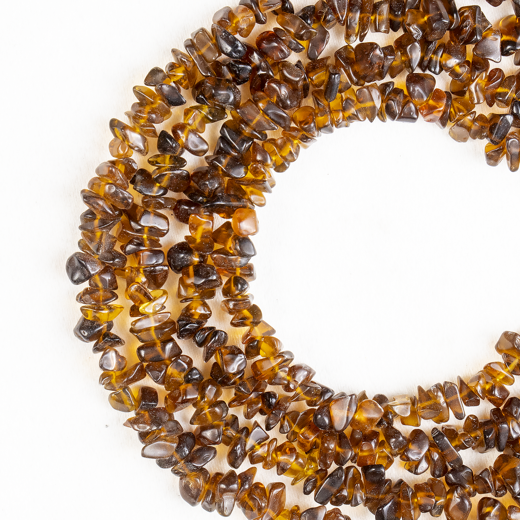 Smokey Quartz Chip Beads Necklace, Crystal Uncut Beads | Beads | Wiccan Center