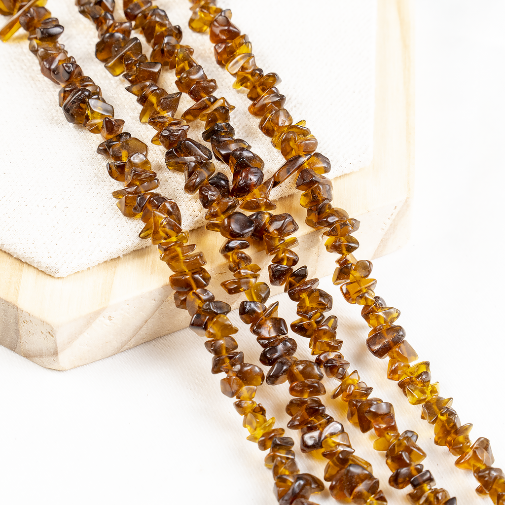 Smokey Quartz Chip Beads Necklace, Crystal Uncut Beads | Beads | Wiccan Center