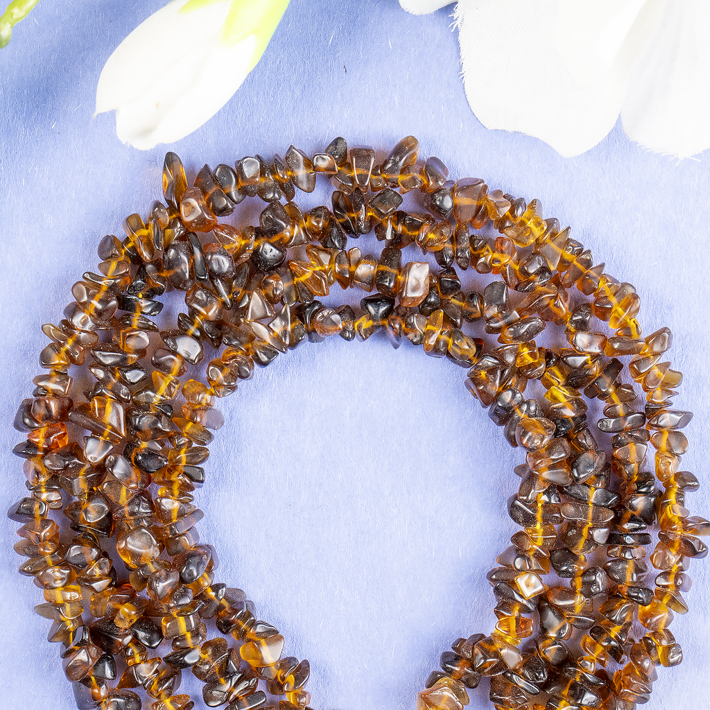 Smokey Quartz Chip Beads Necklace, Crystal Uncut Beads | Beads | Wiccan Center