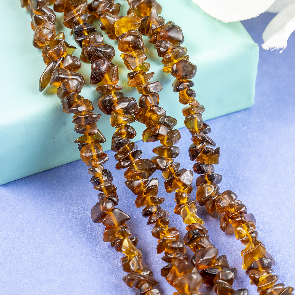 Smokey Quartz Chip Beads Necklace, Crystal Uncut Beads | Beads | Wiccan Center