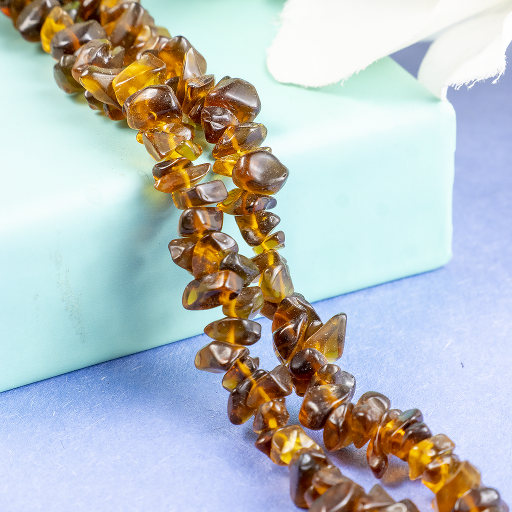 Smokey Quartz Chip Beads Necklace, Crystal Uncut Beads | Beads | Wiccan Center