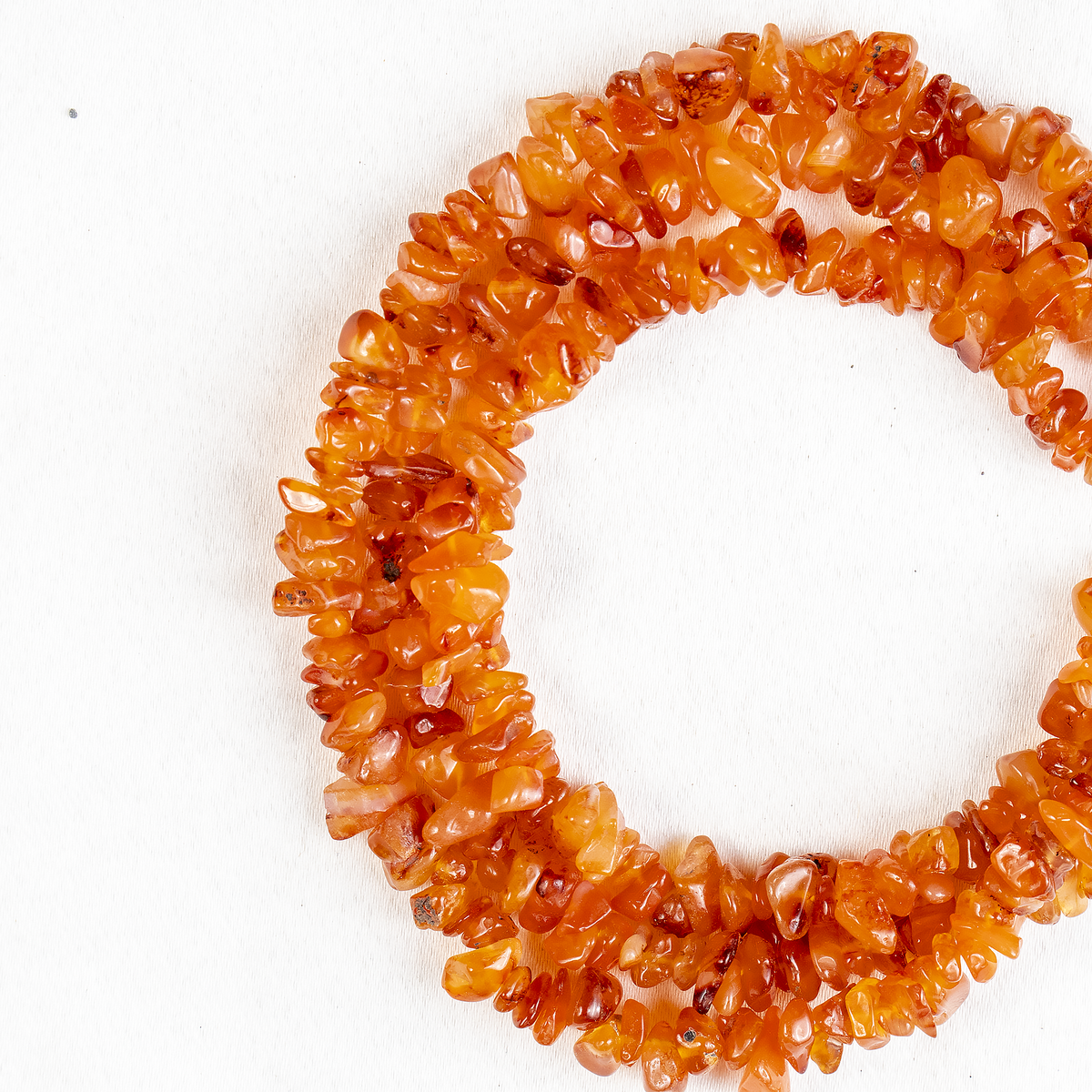 Uncut Raw Carnelian Crystal Chip Beads for Necklace (Manifestation and Passion) | Beads | Wiccan Center