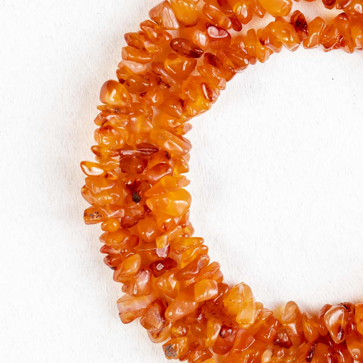 Uncut Raw Carnelian Crystal Chip Beads for Necklace (Manifestation and Passion) | Beads | Wiccan Center