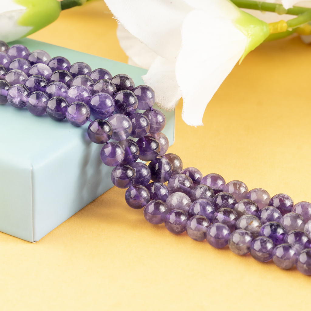 Amethyst Beads, Natural Round Crystal Beads 4mm to 14mm