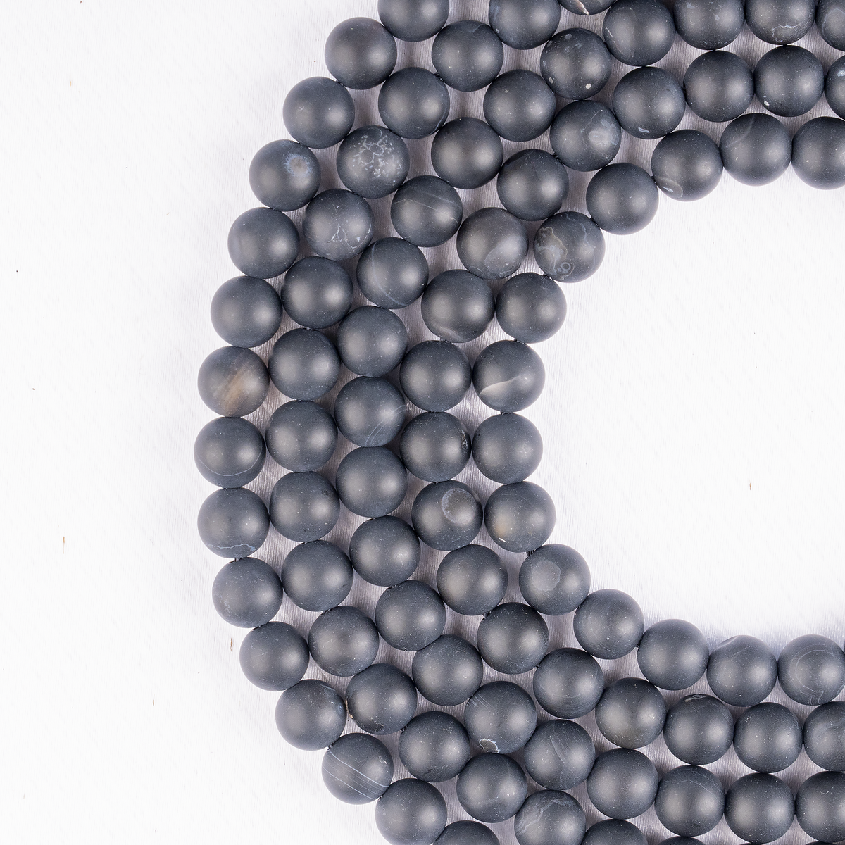 Matt Black Onyx Beads, Natural Round Crystal Beads 6mm to 10mm | Beads | Wiccan Center