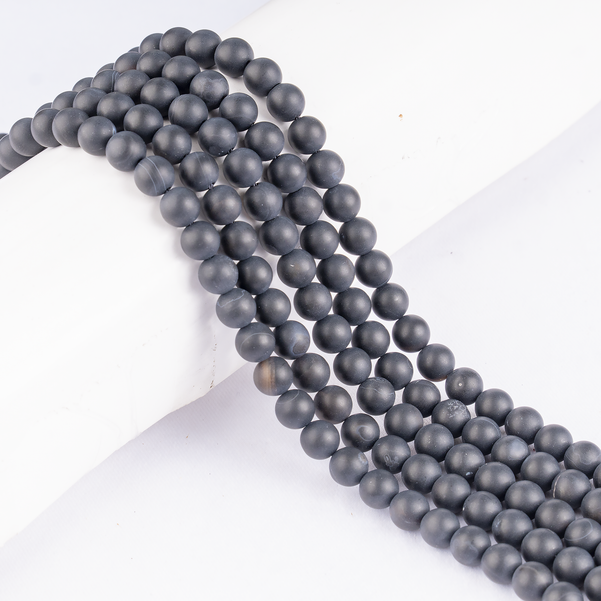 Matt Black Onyx Beads, Natural Round Crystal Beads 6mm to 10mm | Beads | Wiccan Center