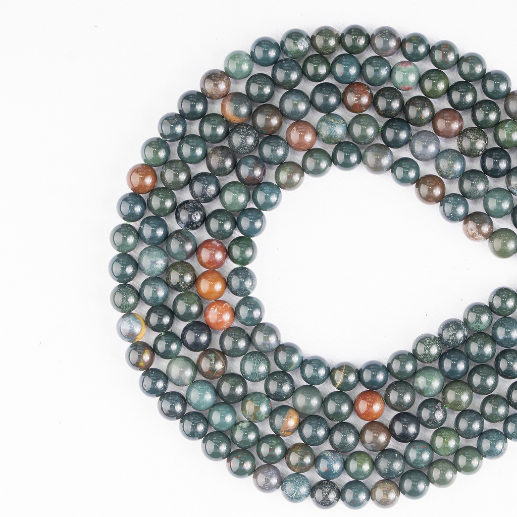 Bloodstone Beads, Natural Round Crystal Beads 4mm to 12mm | Beads | Wiccan Center