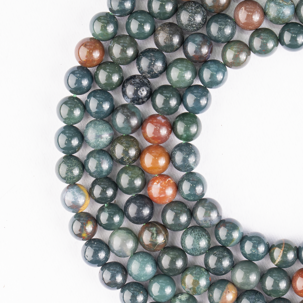 Bloodstone Beads, Natural Round Crystal Beads 4mm to 12mm | Beads | Wiccan Center
