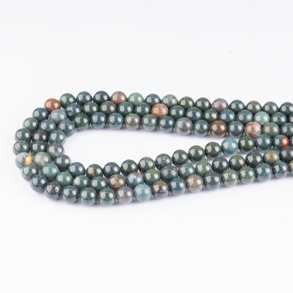 Bloodstone Beads, Natural Round Crystal Beads 4mm to 12mm | Beads | Wiccan Center