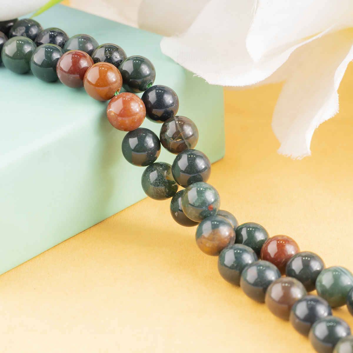 Bloodstone Beads, Natural Round Crystal Beads 4mm to 12mm | Beads | Wiccan Center