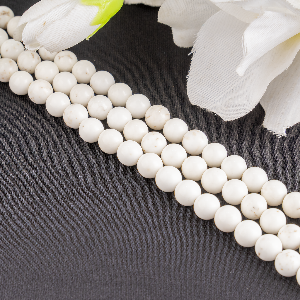 Copper Howlite Beads, Natural Round Crystal Beads 6mm to 10mm | | Wiccan Center