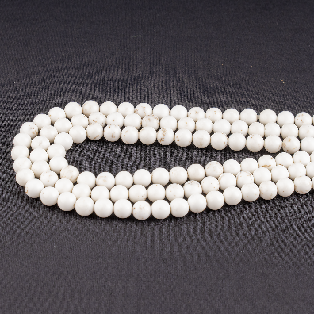 Copper Howlite Beads, Natural Round Crystal Beads 6mm to 10mm | | Wiccan Center
