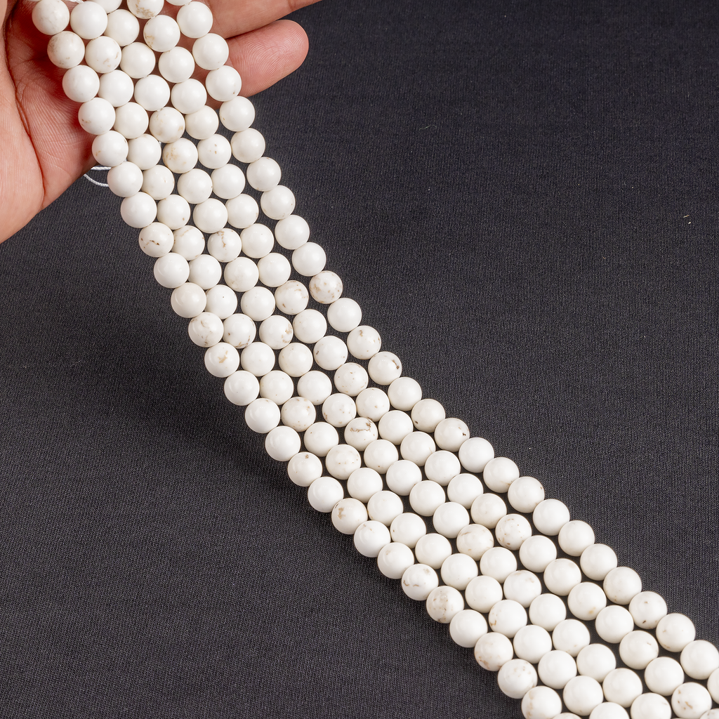 Copper Howlite Beads, Natural Round Crystal Beads 6mm to 10mm | | Wiccan Center