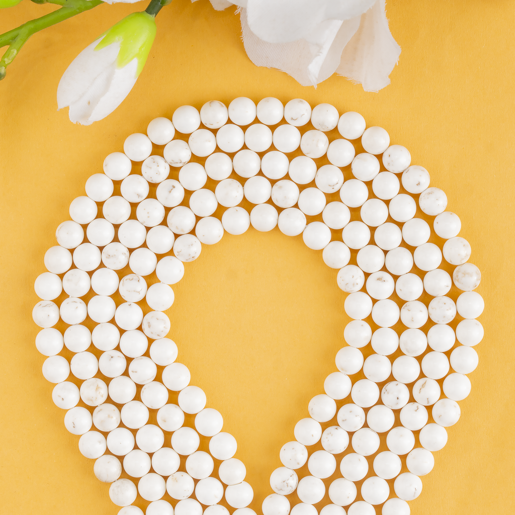 Copper Howlite Beads, Natural Round Crystal Beads 6mm to 10mm | | Wiccan Center