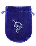 Blue Velvet Unicorn Tarot Bag | Tarot Bags | Wiccan Center
