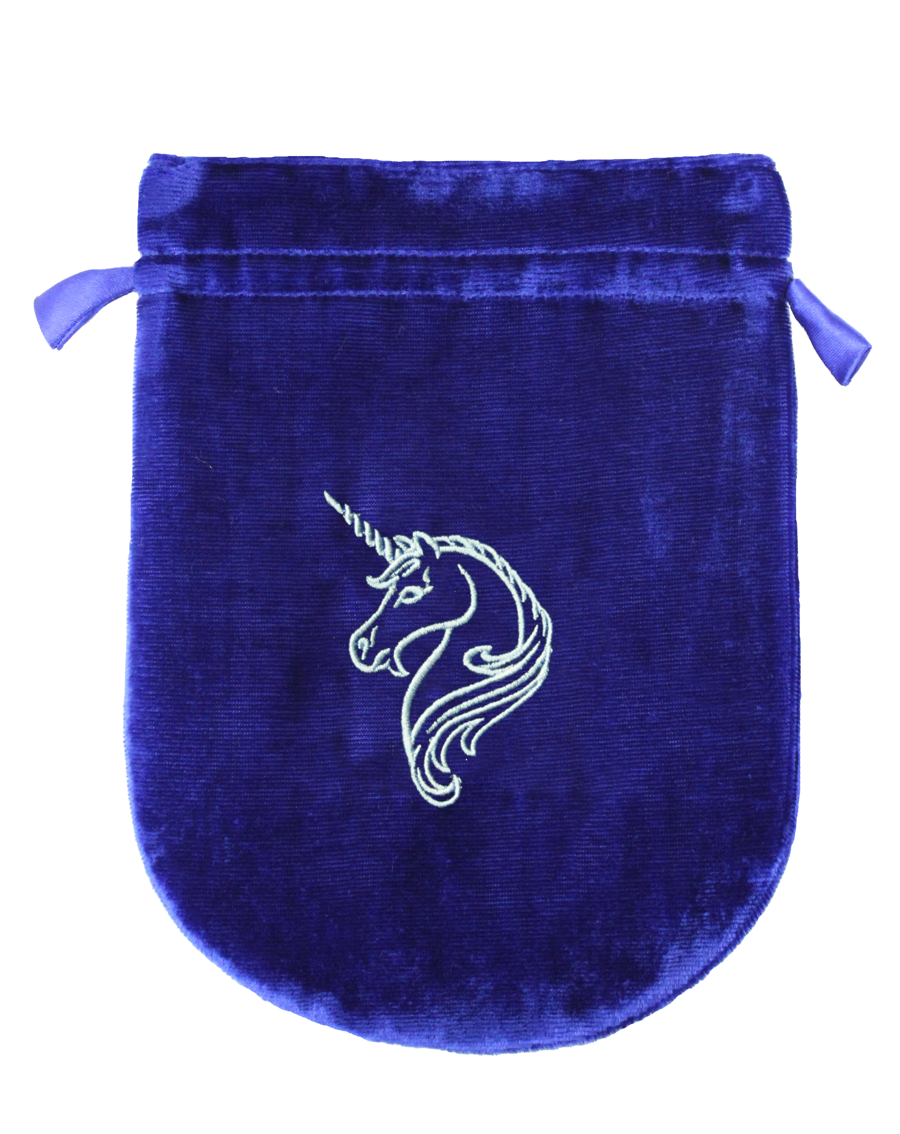 Blue Velvet Unicorn Tarot Bag | Tarot Bags | Wiccan Center