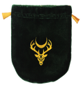 Green Velvet Moon Stag Tarot Bag | Tarot Bags | Wiccan Center