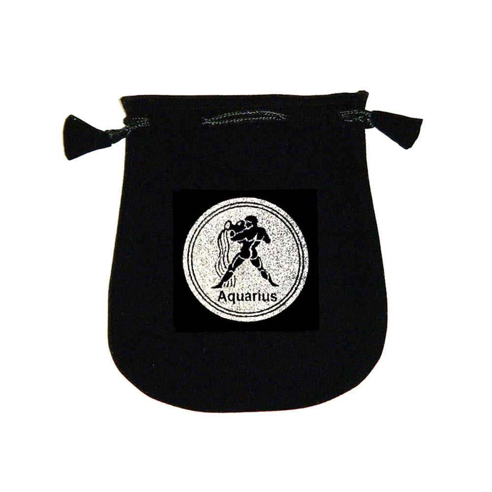 Velvet pouch - Aquarius | Bags/Pouches | Wiccan Center