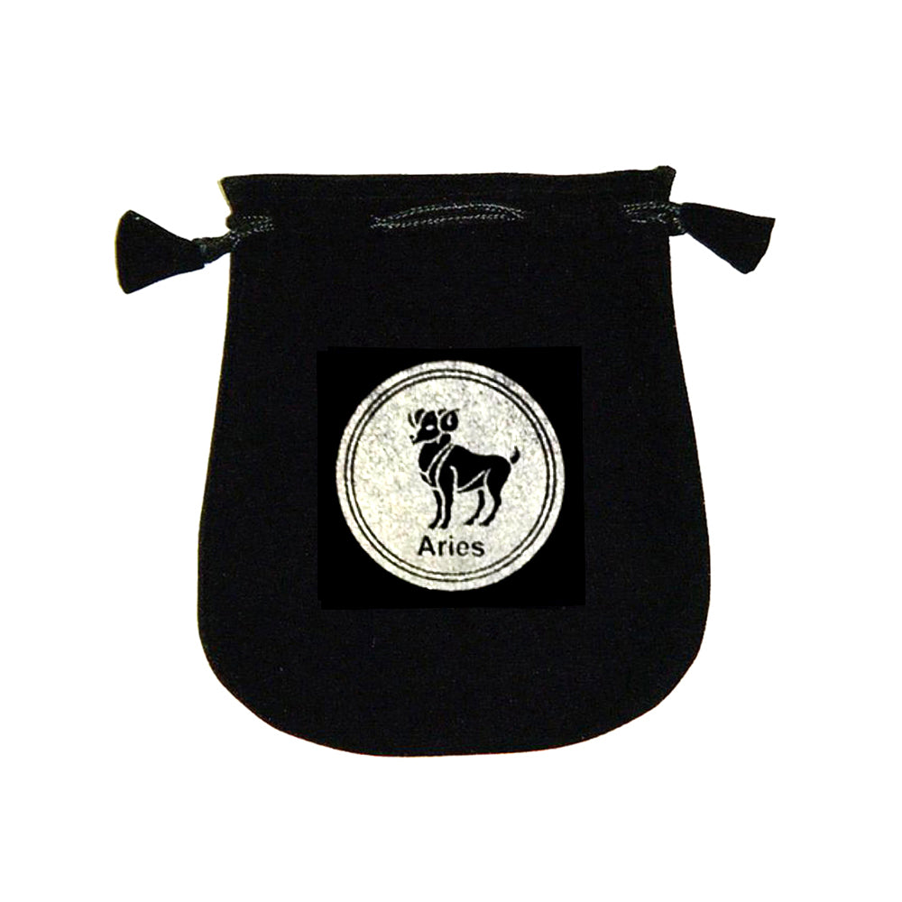 Velvet pouch - Aries | Bags/Pouches | Wiccan Center