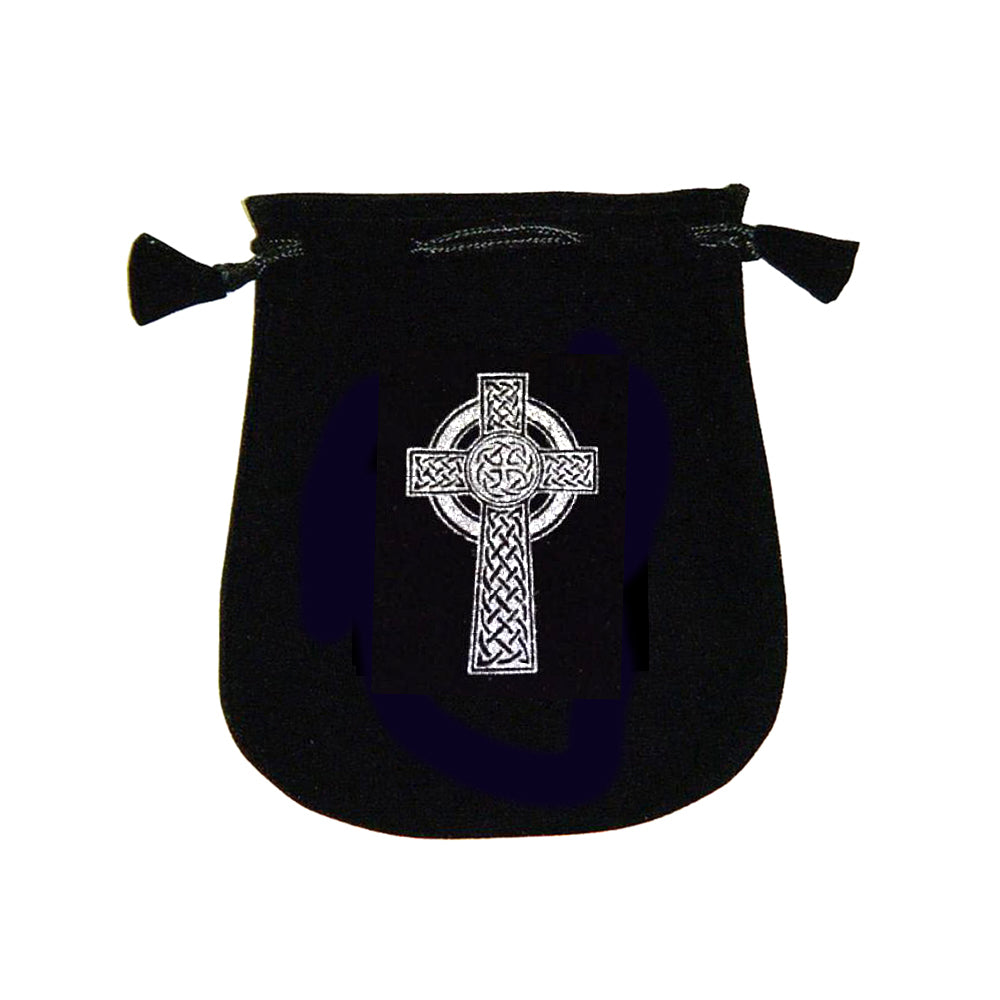 Velvet pouch - Celtic Cross | Bags/Pouches | Wiccan Center