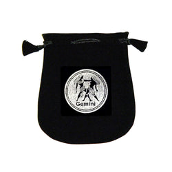 Velvet pouch - Gemini | Bags/Pouches | Wiccan Center