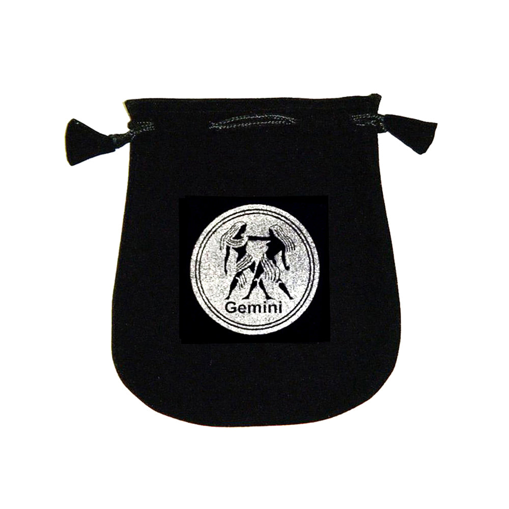 Velvet pouch - Gemini | Bags/Pouches | Wiccan Center