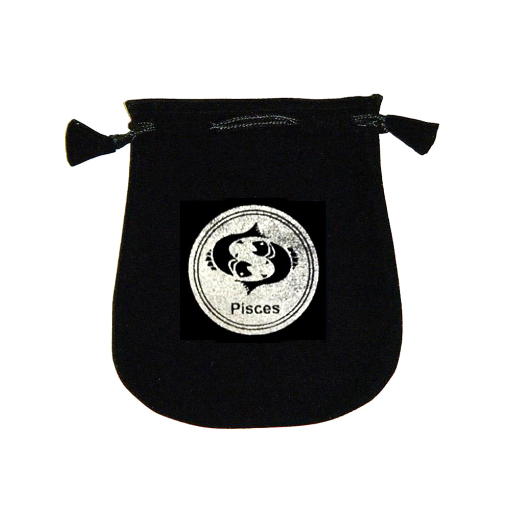 Velvet pouch - Pisces | Bags/Pouches | Wiccan Center