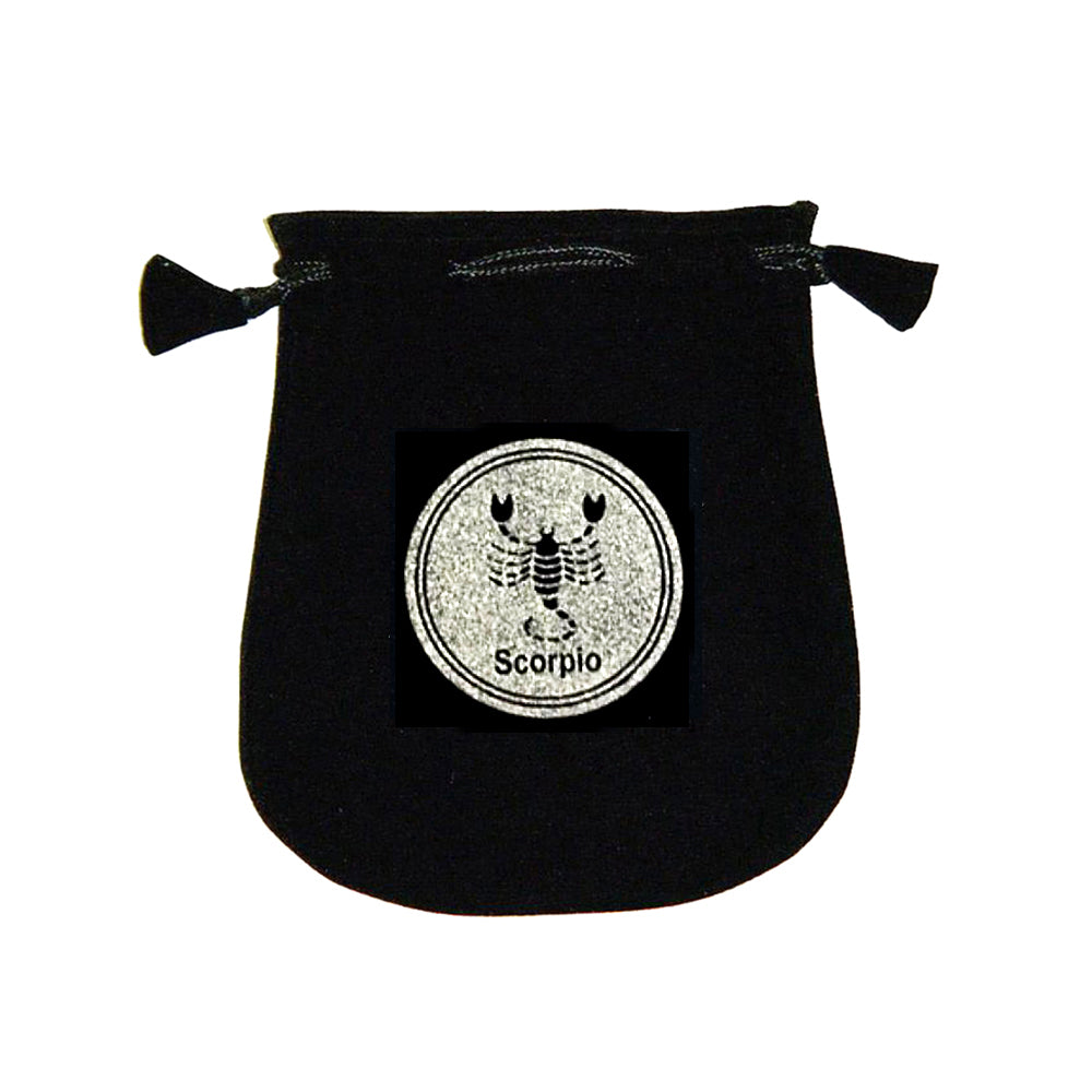 Velvet pouch - Scorpio | Bags/Pouches | Wiccan Center