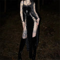 Velvet High Split Cross Dress | clothing | Wiccan Center