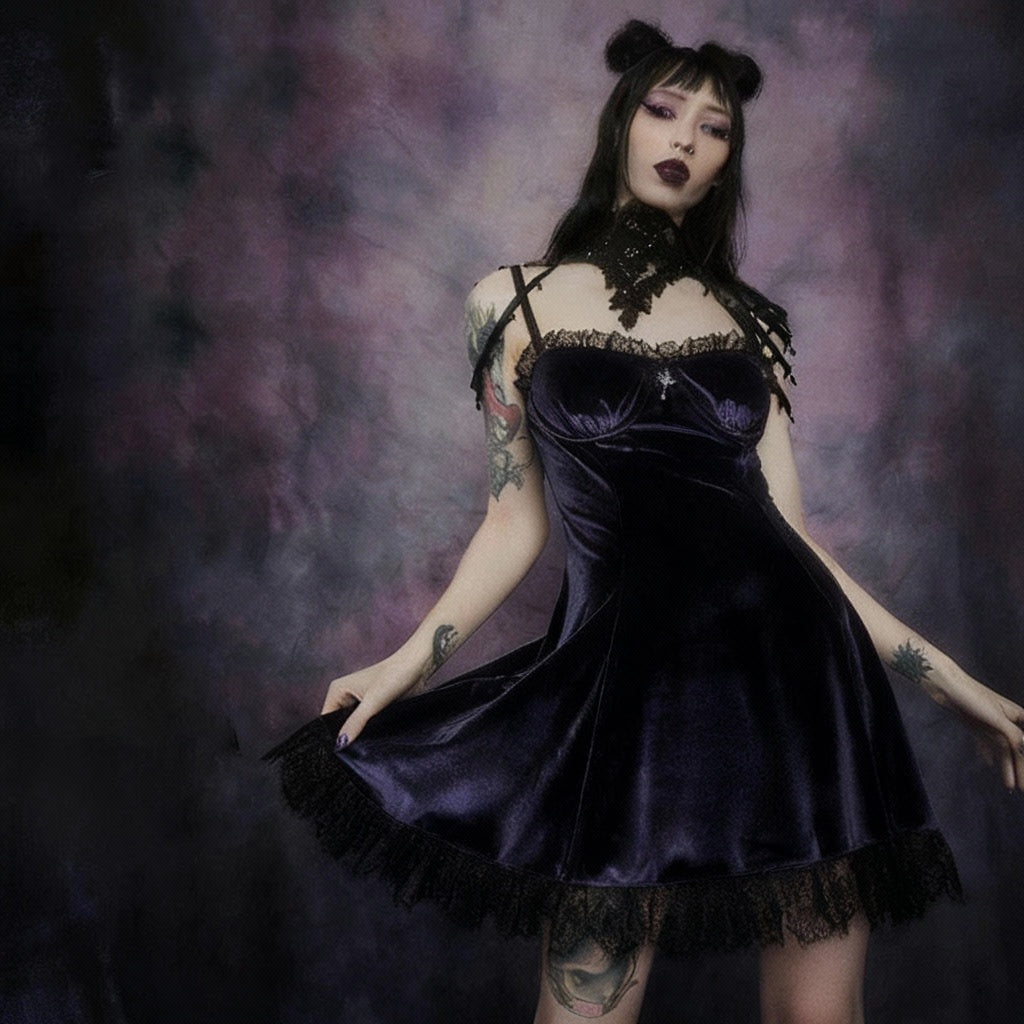 Velvet Lace Dress
