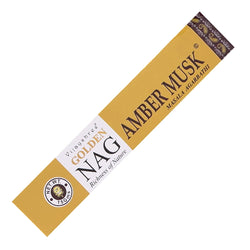 Vijayshree Golden Nag - Amber Musk Incense Sticks | Incense | Wiccan Center