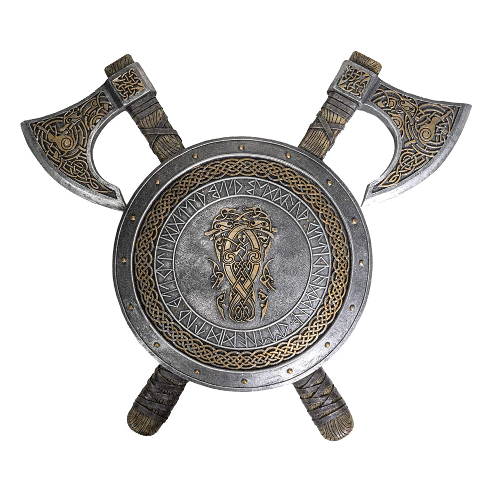 Viking Axe Shield Plaque | plaque | Wiccan Center