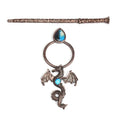 Vintage Viking Dragon Hair Clip Gothic Punk Metal Hair Accessory Unisex Cosplay Headwear Gift