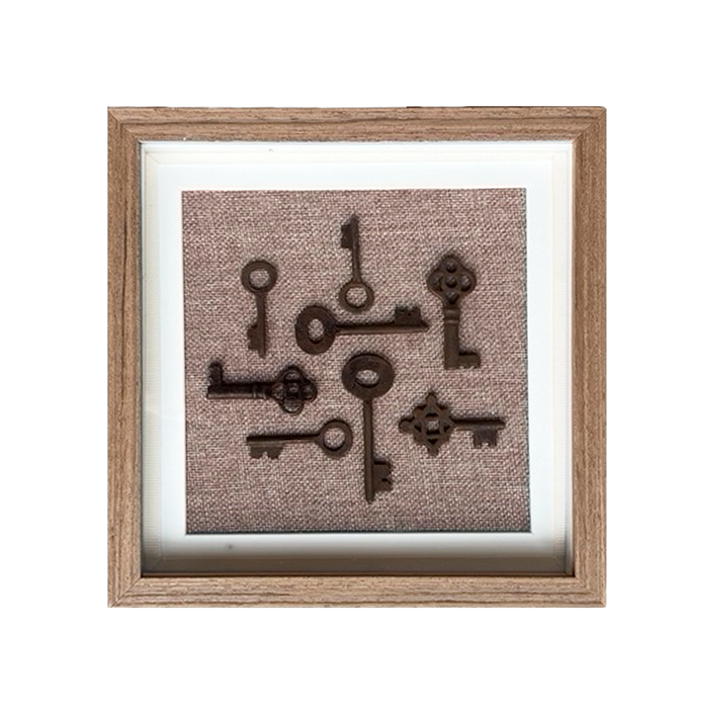 Vintage Keys Art - Petite Walnut | Art | Wiccan Center