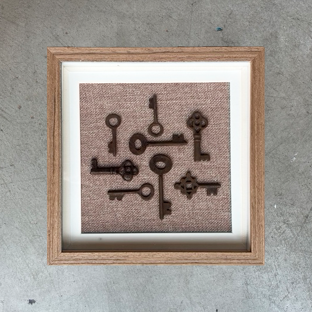 Vintage Keys Art - Petite Walnut | Art | Wiccan Center