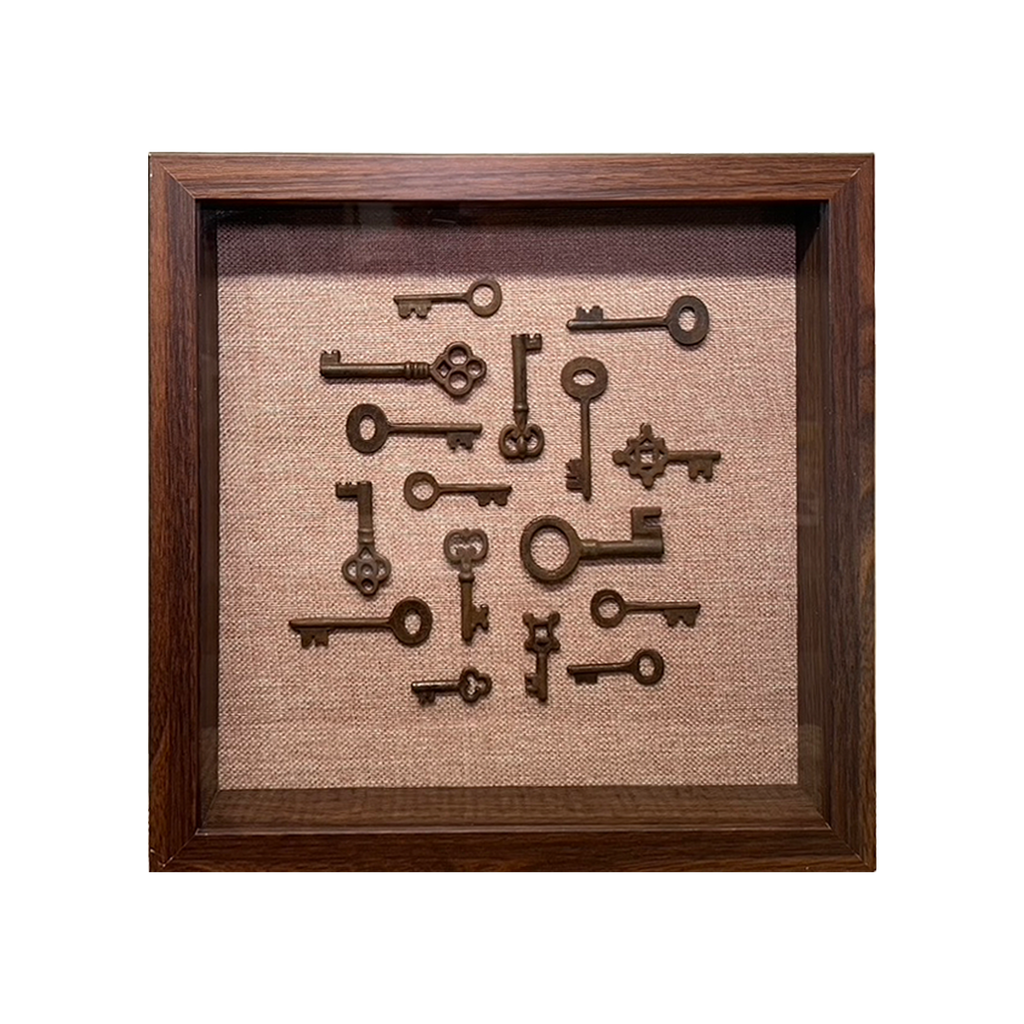 Vintage Keys Art - Walnut | Art | Wiccan Center