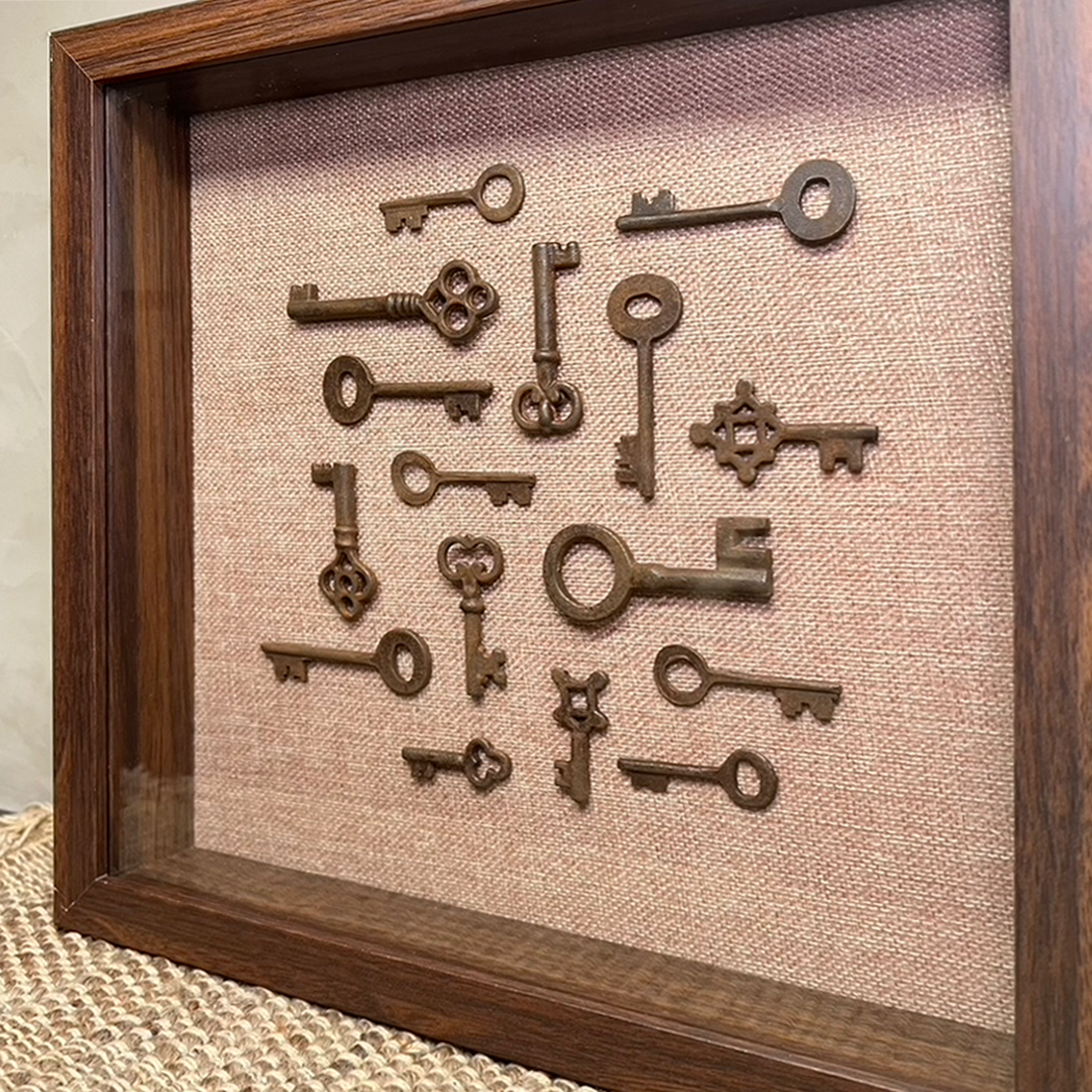 Vintage Keys Art - Walnut | Art | Wiccan Center