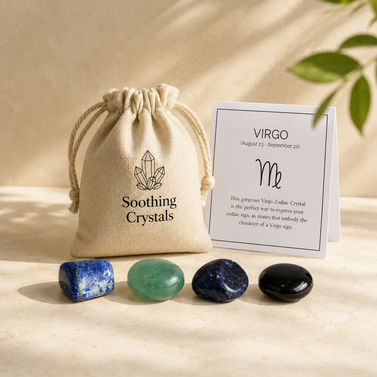 VIRGO Zodiac Crystal Kit, Virgo Birthstones Tumbled Stones Set, Virgo Stones Gifts