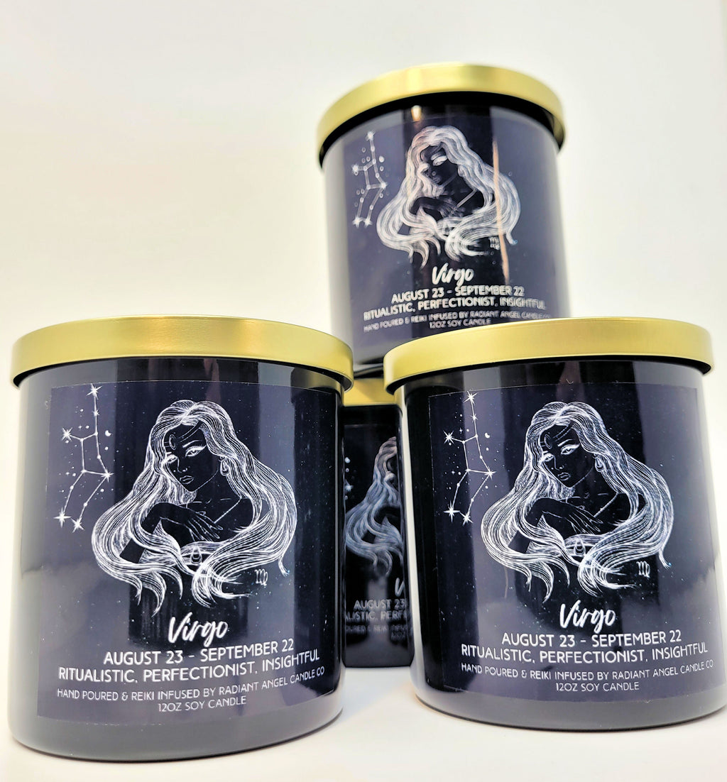 The Zodiac Goddess Line- Scented Crystal Candles | Candle | Wiccan Center