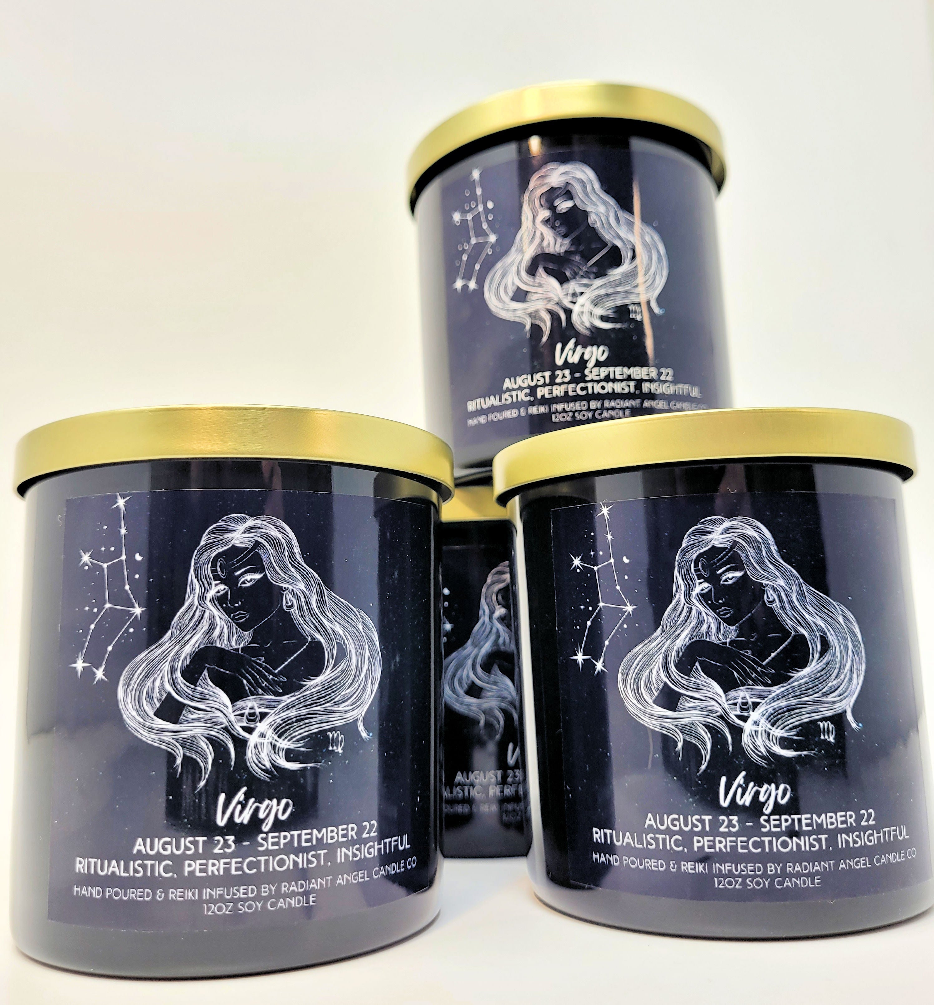 The Zodiac Goddess Line- Scented Crystal Candles | Candle | Wiccan Center