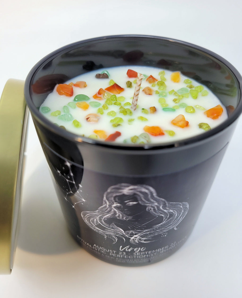The Zodiac Goddess Line- Scented Crystal Candles | Candle | Wiccan Center