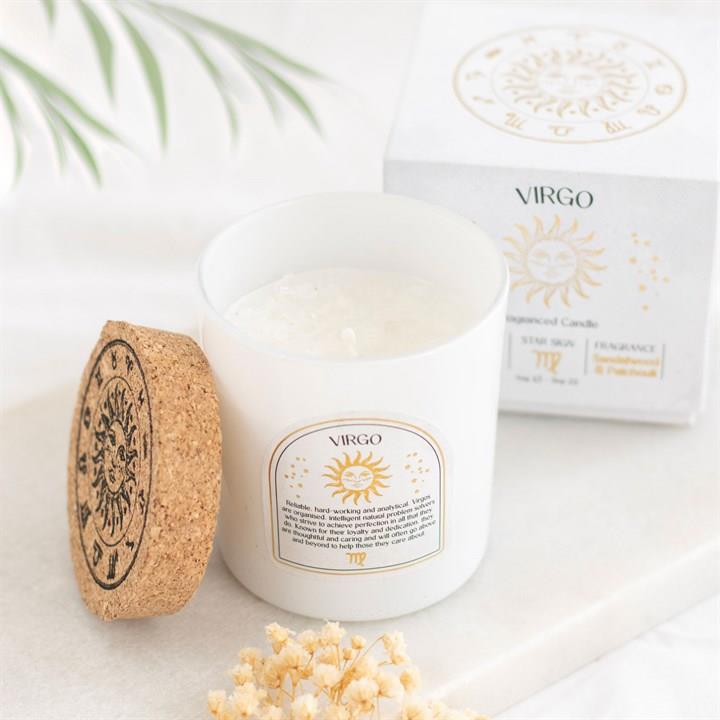 Scented Zodiac Crystal Candle | | Wiccan Center