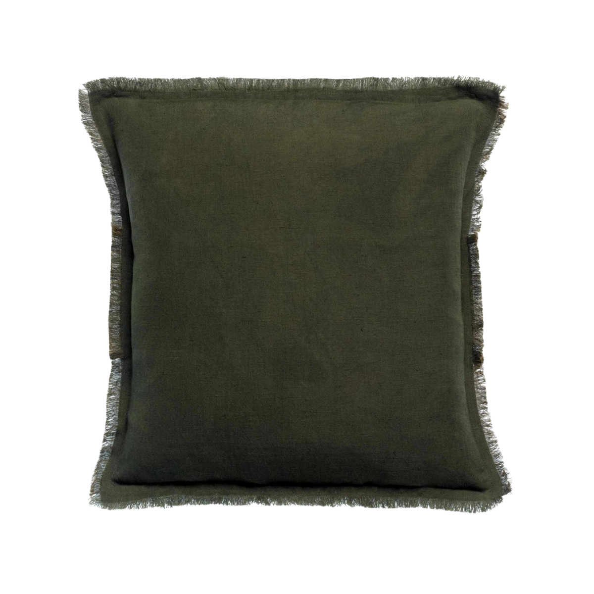 Vivienne Olive Linen Pillow