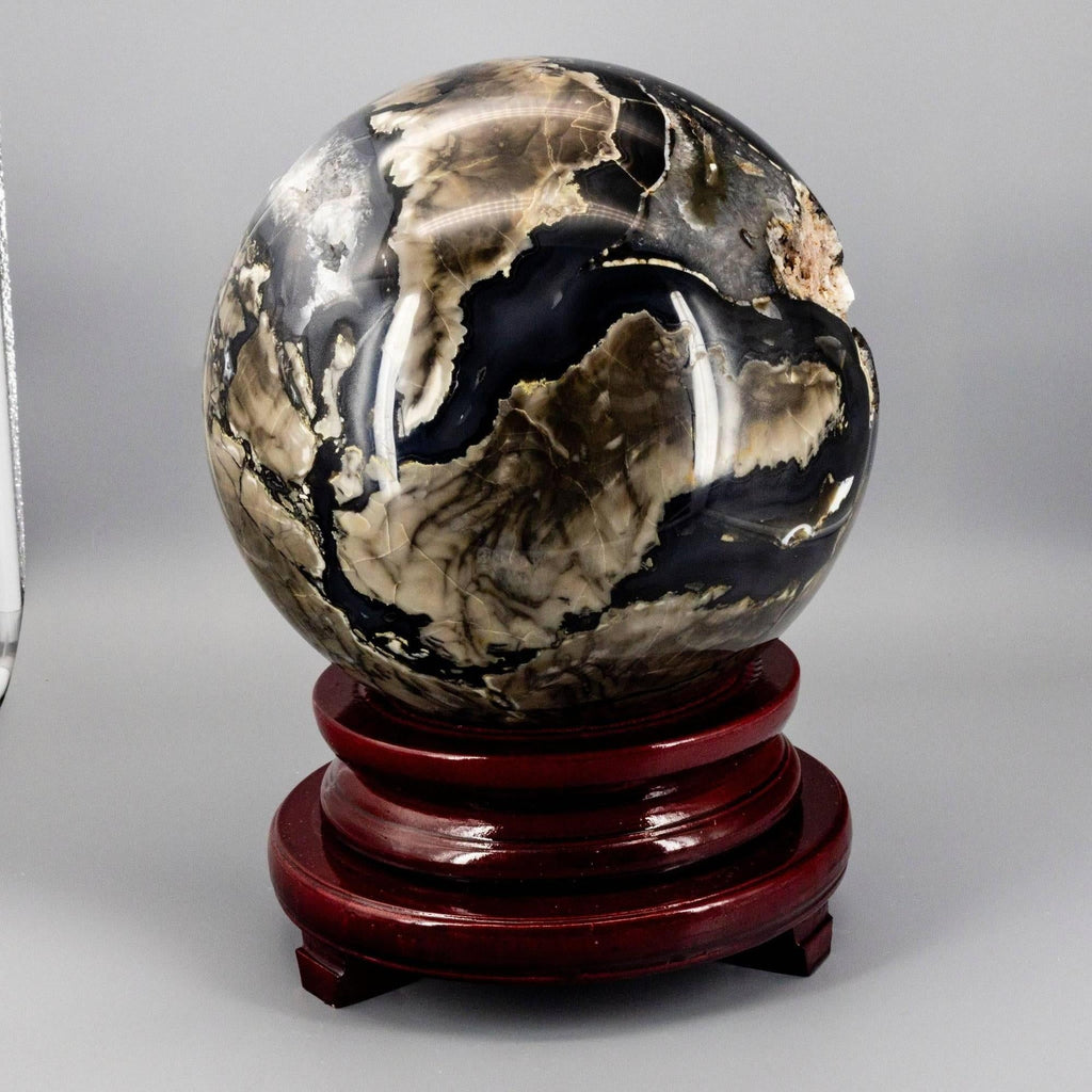 Volcano Agate Sphere XXL 47lbs UV Reactive