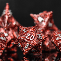 Vortex Warp Metal Dice Set - Red