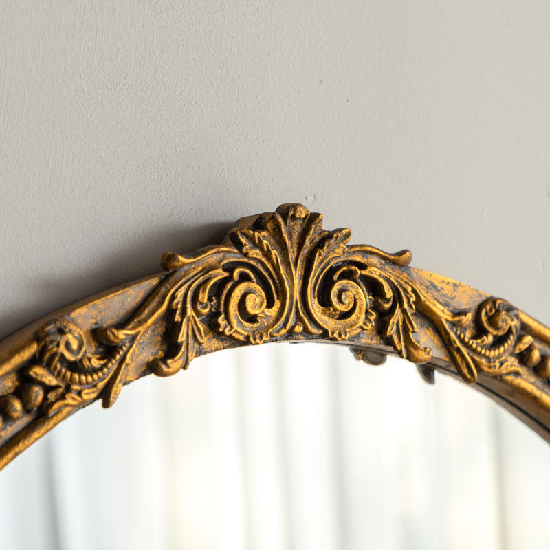 Solid Wood Frame Oval Mirror | | Wiccan Center